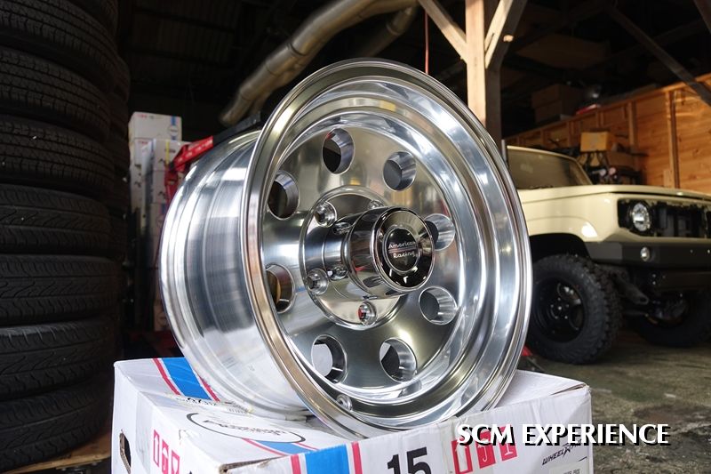 ジムニー対応ウィール・American Racing AR172 BAJA polished　15ｘ8 -19 139.7 5h