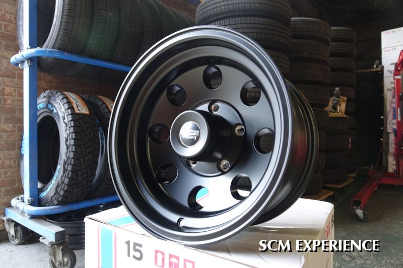 ジムニー対応ウィール・American Racing AR172 BAJA SATIN BLACK 15x8 -19 PCD139.7 5h