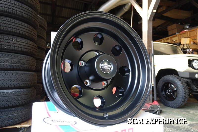 ジムニー対応ウィール・American Racing AR172 BAJA SATIN BLACK　15ｘ8 -19 PCD139.7 5h