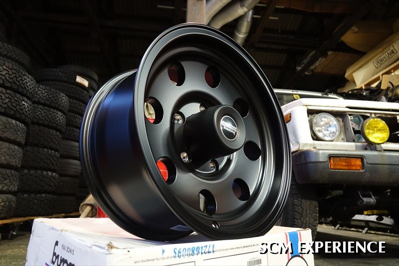 ジムニー対応ウィール・American Racing AR172 BAJA SATIN BLACK 16ｘ8 　